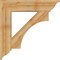 Ekena Millwork Westlake Traditional Rough Sawn Bracket, Western Red Cedar, 6"W x 32"D x 32"H BKT06X32X32WTL01RWR - alternate 3